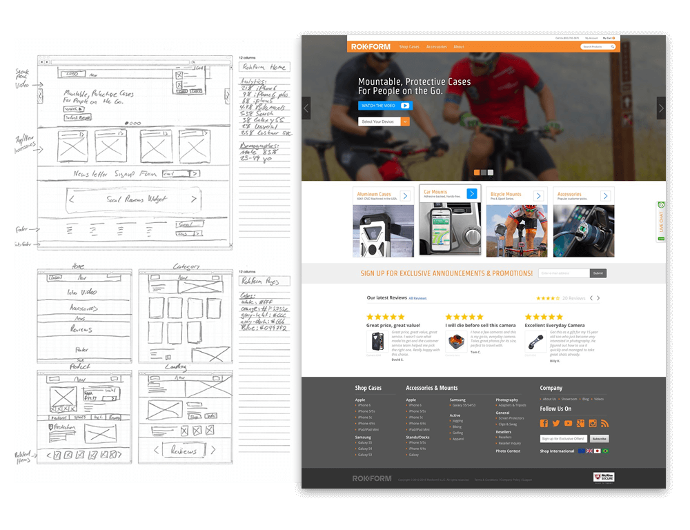 UX Design Mock